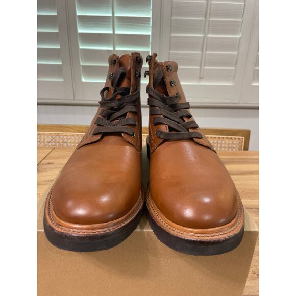 Frye Men's Gordon Lace Up Casual Boots Brown Soft Leather Size 10 NWOB Comfy - Picture 7 of 11